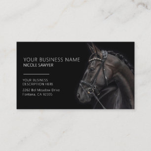 Profiel van paard Gepersonaliseerd Equine Paard Visitekaartje