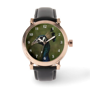 Profiel van Peacock White Numbers Horloge