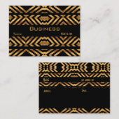 Profiel Visitekaartje Retro Black Gold Exotic (Voorkant / Achterkant)