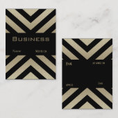 Profiel Visitekaartje Retro Pewter Black Stripe (Voorkant / Achterkant)