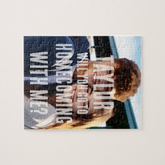 Profiel voor hem of haar Homecoming Custom Photo Legpuzzel (Horizontaal)