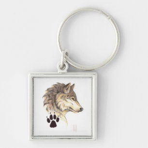 Profiel Wolf Head Sleutelhanger