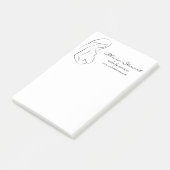 Profiel Zwangere vrouw Post-it® Notes (Schuin)