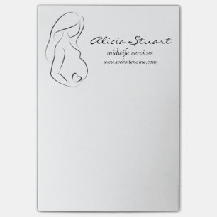 Profiel Zwangere vrouw Post-it® Notes
