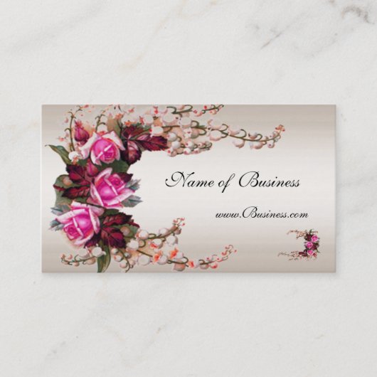 Profielkaart  Cream Roses Visitekaartje (Voorkant)