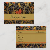 Profielkaart  Print William Morris Visitekaartje (Voorkant / Achterkant)