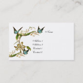 Profielkaart  Vlinders Wit Visitekaartje (Achterkant)