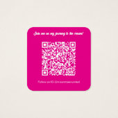 Profielkaart voor deelnemers aan de wedstrijd | Kl Vierkante Visitekaartjes (Achterkant)