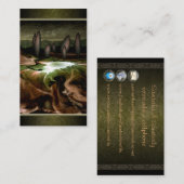 Profielkaarten voor vaste steen visitekaartje (Voorkant / Achterkant)