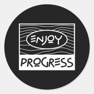 profijt trekken van de vooruitgang 44 ronde sticker