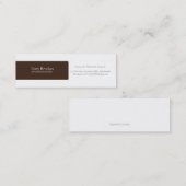 Profil |br du carte de visite | (Devant / Derrière)