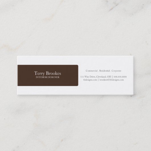 Profil |br du carte de visite | (Devant)