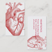 Profil cardiaque anatomique ou Carte de visite (Devant / Derrière)