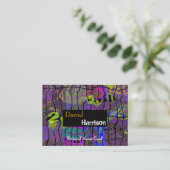 Profil Carte de nom personnel Urban Grunge Abstrai (Debout devant)