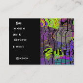 Profil Carte de nom personnel Urban Grunge Abstrai (Dos)