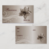 Profil Carte de visite Bijou en acier beige (Devant / Derrière)