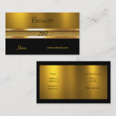 Profil Carte de visite Gold sur Gold Black (Devant / Derrière)