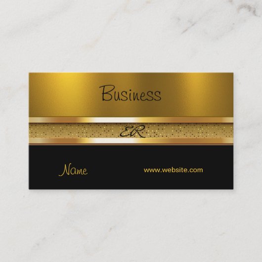 Profil Carte de visite Gold sur Gold Black (Devant)