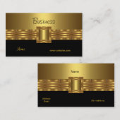 Profil Carte de visite Gold sur Gold Black (Devant / Derrière)