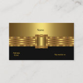 Profil Carte de visite Gold sur Gold Black (Dos)
