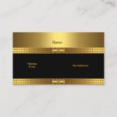 Profil Carte de visite Gold sur Gold Black Ajouter (Dos)