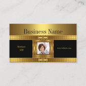 Profil Carte de visite Gold sur Gold Black Ajouter (Devant)