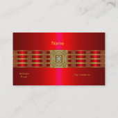 Profil Carte de visite Gold sur le bijou diamant r (Dos)
