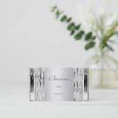 Profil Carte de visite Silver Floral (Debout devant)