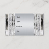 Profil Carte de visite Silver Floral (Dos)