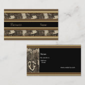 Profil Carte de visite Wild Animal Black Gold (Devant / Derrière)