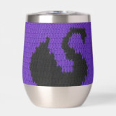 Profil de cygne noir Crochet d'artiste violet Impr (Avant)