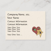 Profil de l'artisan/concepteur - Carte de visite p (Dos)