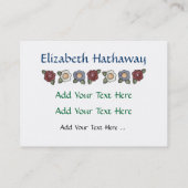 Profil de l'enseignant/de l'éducation - Carte de v (Dos)