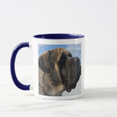 Profil de mastiff avec la tasse de citation (Gauche)