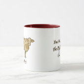 Profil de vache Café Mug (Centre)