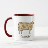 Profil de vache Café Mug (Gauche)
