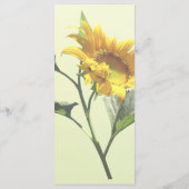Profil d'un menu Mariage tournesol (Dos)