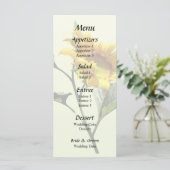 Profil d'un menu Mariage tournesol (Debout devant)