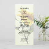 Profil d'un programme de mariage de tournesol (Debout devant)