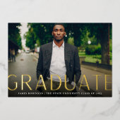 Profil élevé | Photo Faire-part d'obtention d'un d (Recto)