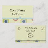 Profil et Cartes de visite rétroactifs (Devant / Derrière)