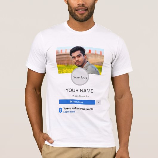 Profil Facebook T-shirt Homme (Devant)