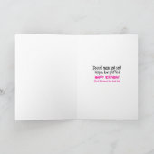 PROFIL FAIBLE Carte d'anniversaire (Intérieur)