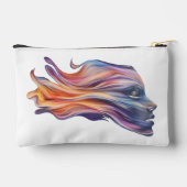 Profil féminin dans les couleurs cosmiques Sac cos (Verso)