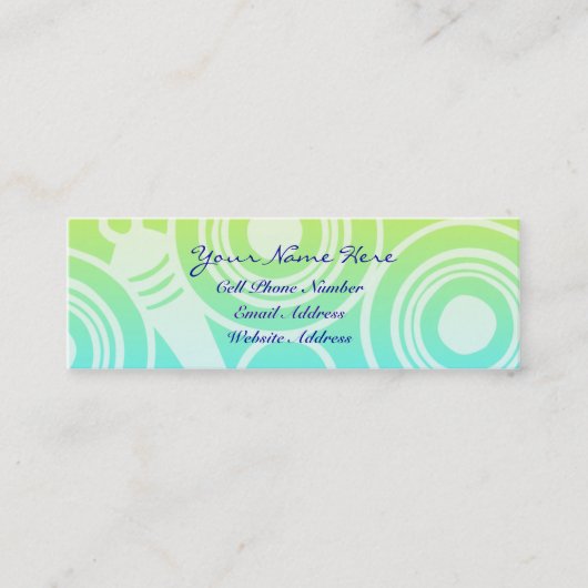 Profil géométrique et carte de visite de motif de (Devant)