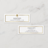 Profil Gold White Graduation Insérer une carte de  (Devant / Derrière)
