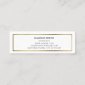 Profil Gold White Graduation Insérer une carte de  (Dos)