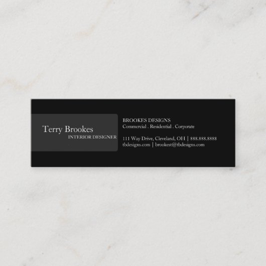 Profil III |blk du carte de visite | (Devant)