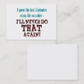 Profil minute ou cartes de visite du régime 5 (Devant / Derrière)