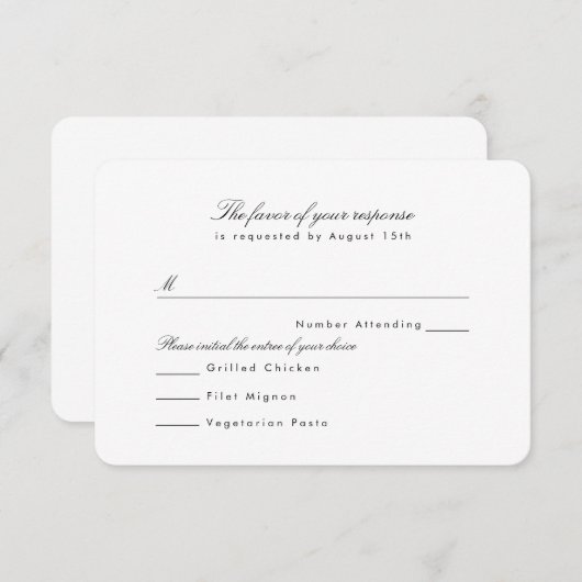 Profil moderne RSVP (Devant / Derrière)